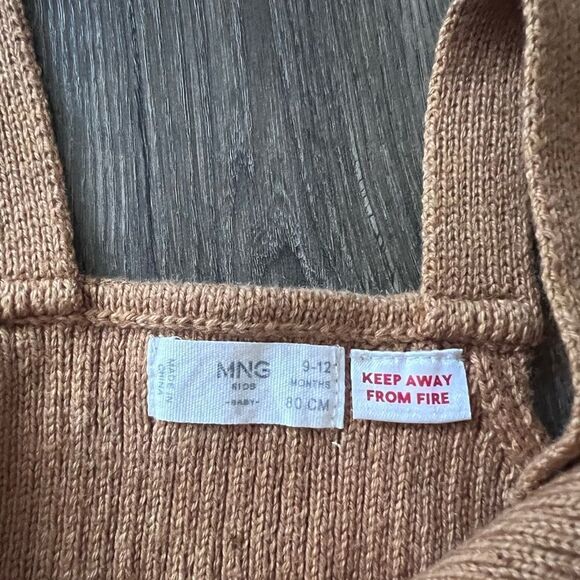 Mango Long knitted dungarees Overall size 9-12 months - Picture 5 of 8